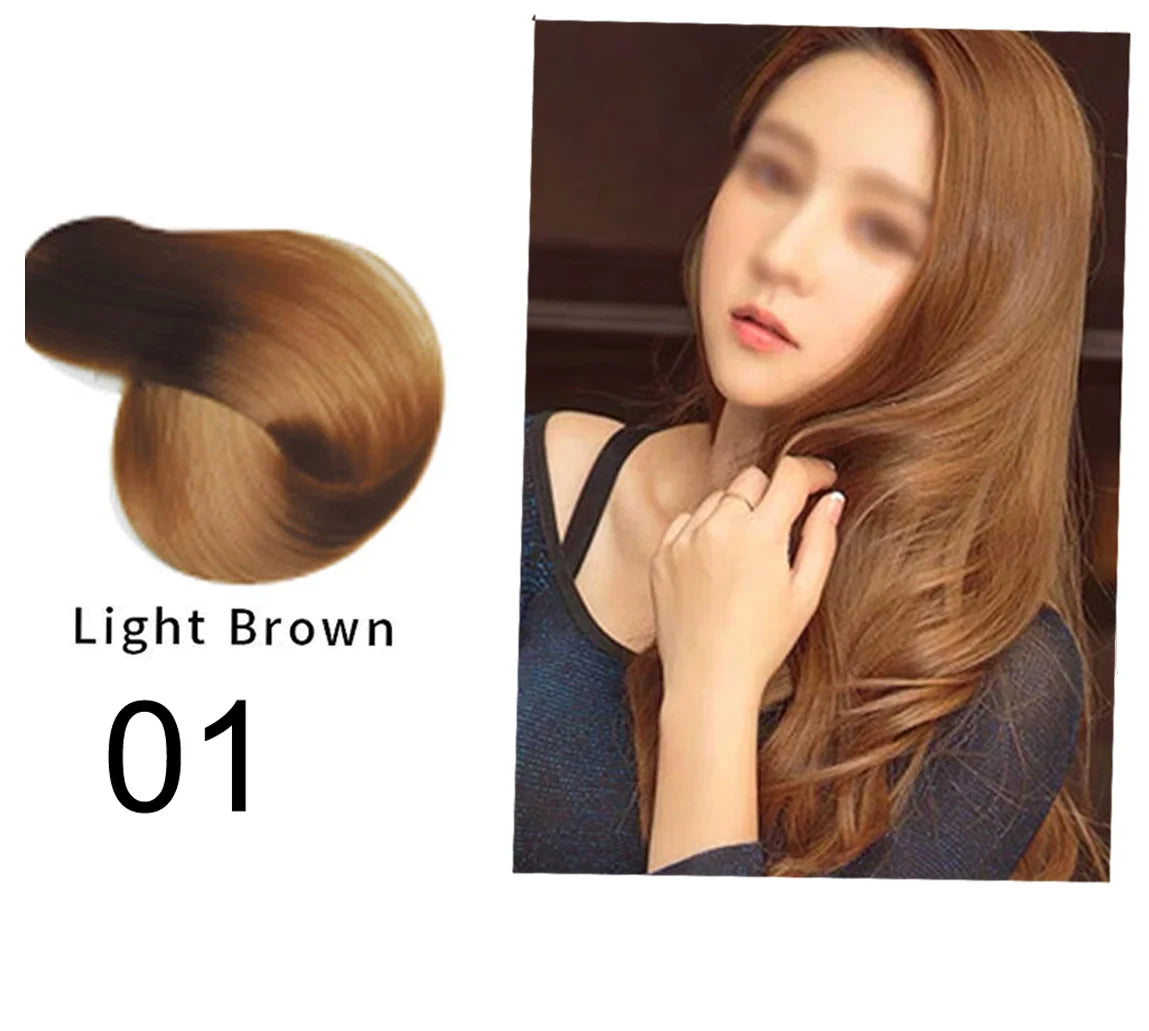 Mokeru Fast Dye Black Shampoo Long Lasting Black Hair Shampoo Organic Permanent Coconut Hair Dye Shampoo for Hair Women Man
