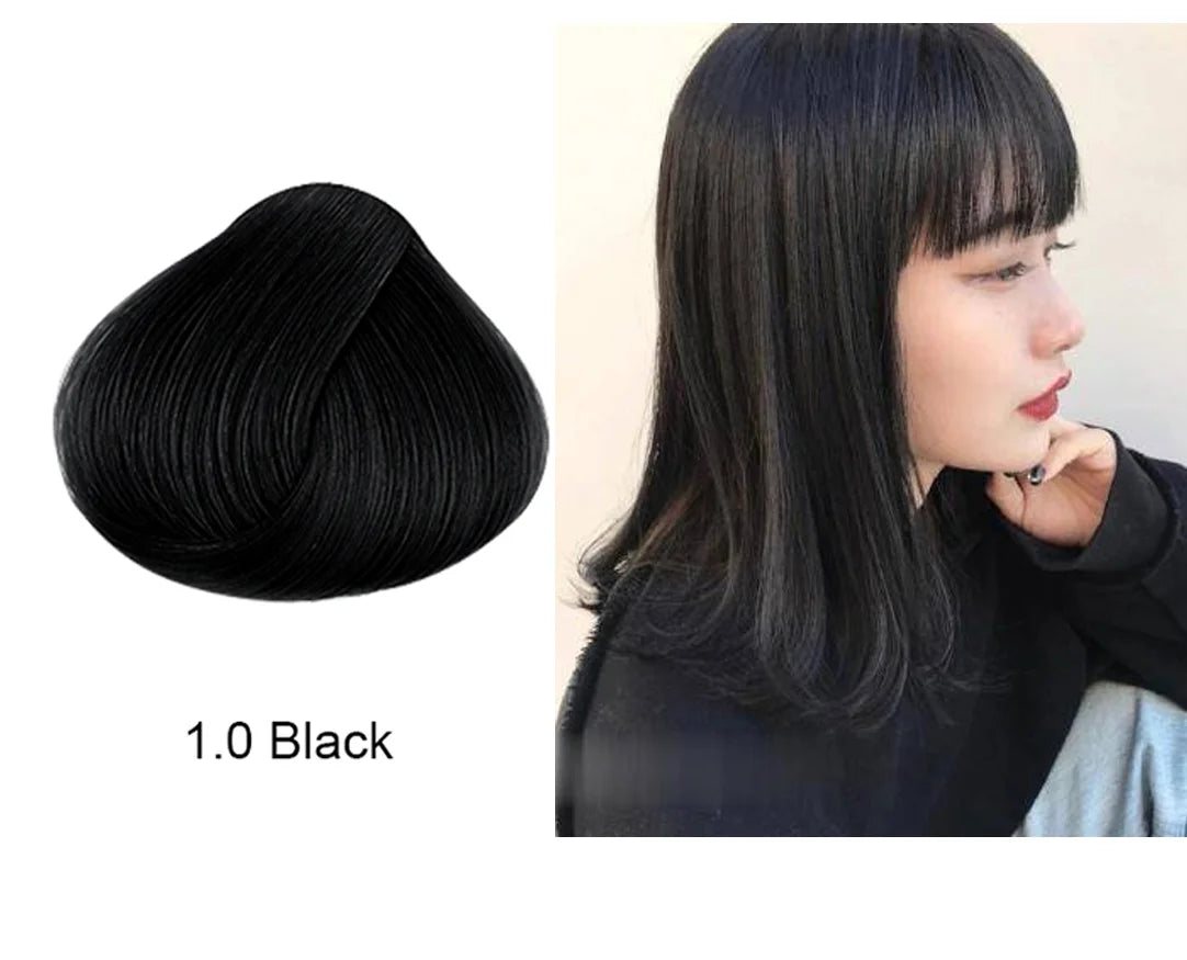 Mokeru Fast Dye Black Shampoo Long Lasting Black Hair Shampoo Organic Permanent Coconut Hair Dye Shampoo for Hair Women Man