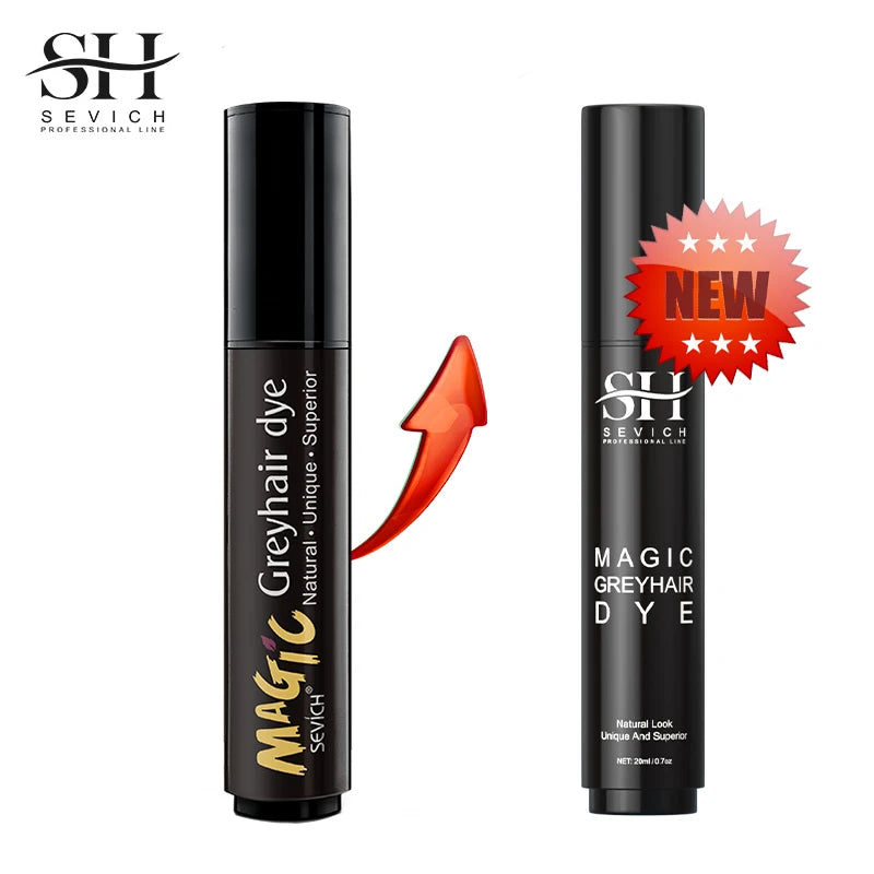 Sevich Temporary Hair Color Brush And Comb DIY Hair Color Wax Mascara Dye Cream Hair Color Pen One-time White Grey Hair Cover Up