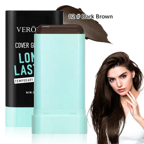 2in1 Portable disposable hair dye stick gentle, long-lasting, quick temporary hair dye cover white for all hair types Washable