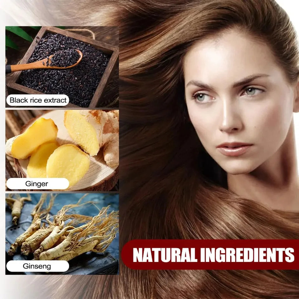 Black Hair Essence - Deep Scalp Nourishment & Hair Strengthening, Supports Healthy Hair Tone