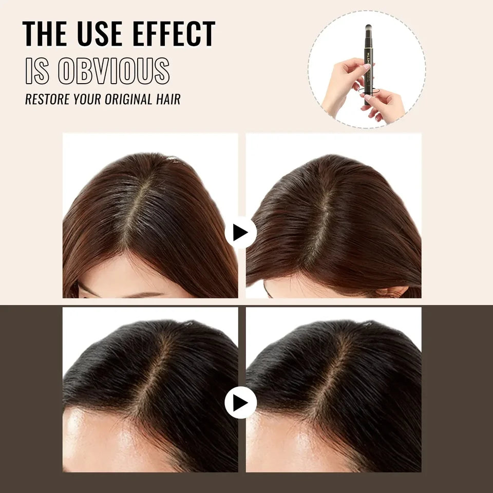 Brown Black Soft Head Pen Temporary Liquid Hair Color Instant Gray Root Coverage Hair Dye Stick One-Time Cover White Grey Hair