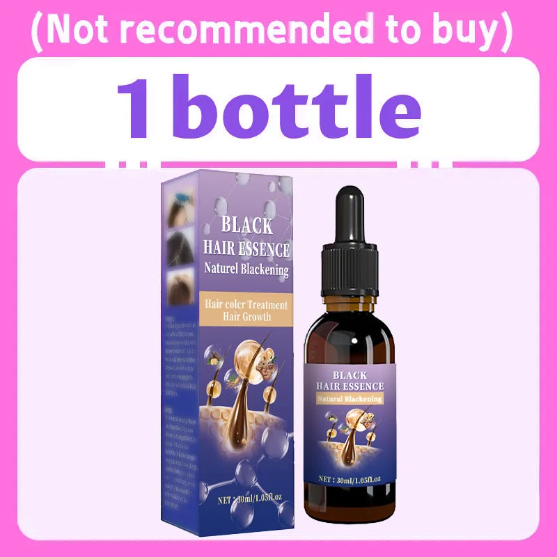 Black Hair Essence - Deep Scalp Nourishment & Hair Strengthening, Supports Healthy Hair Tone