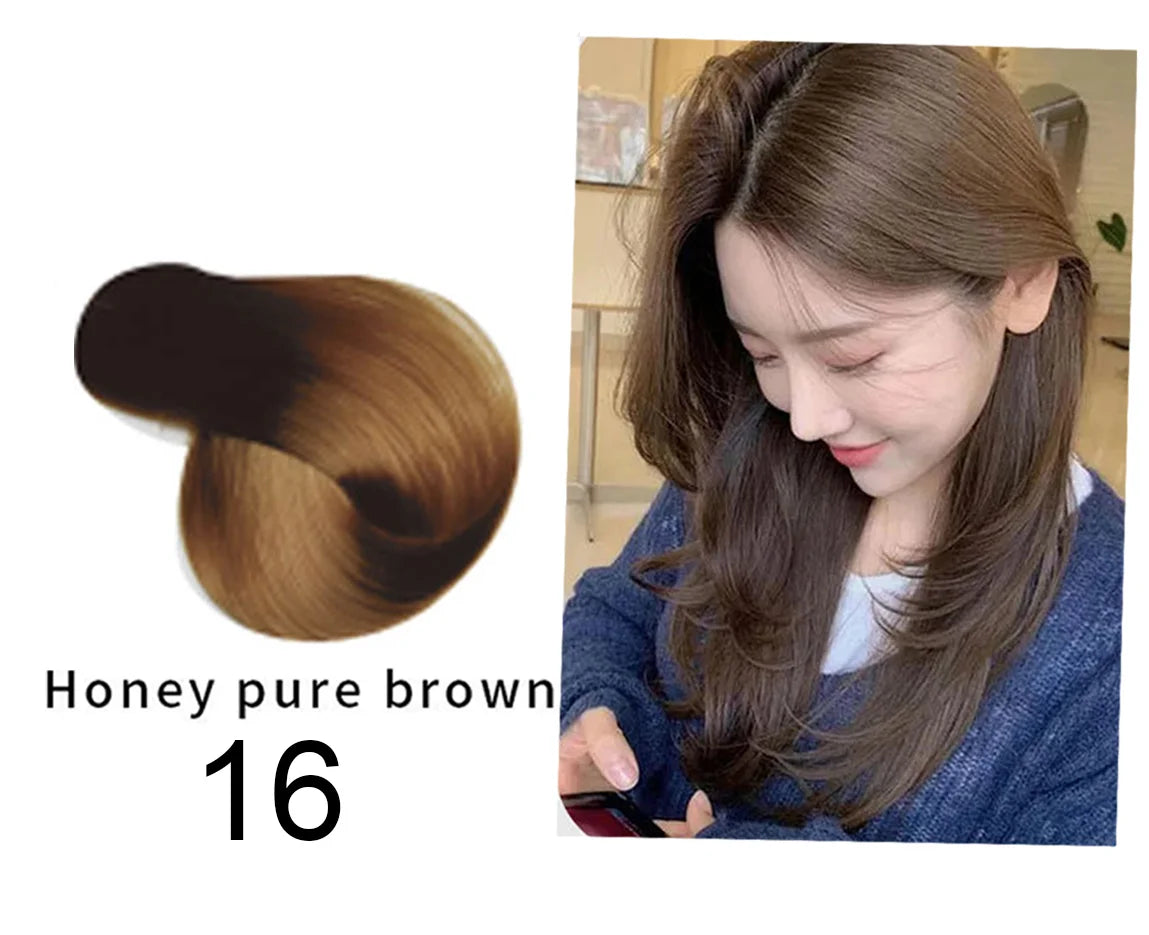Mokeru Fast Dye Black Shampoo Long Lasting Black Hair Shampoo Organic Permanent Coconut Hair Dye Shampoo for Hair Women Man