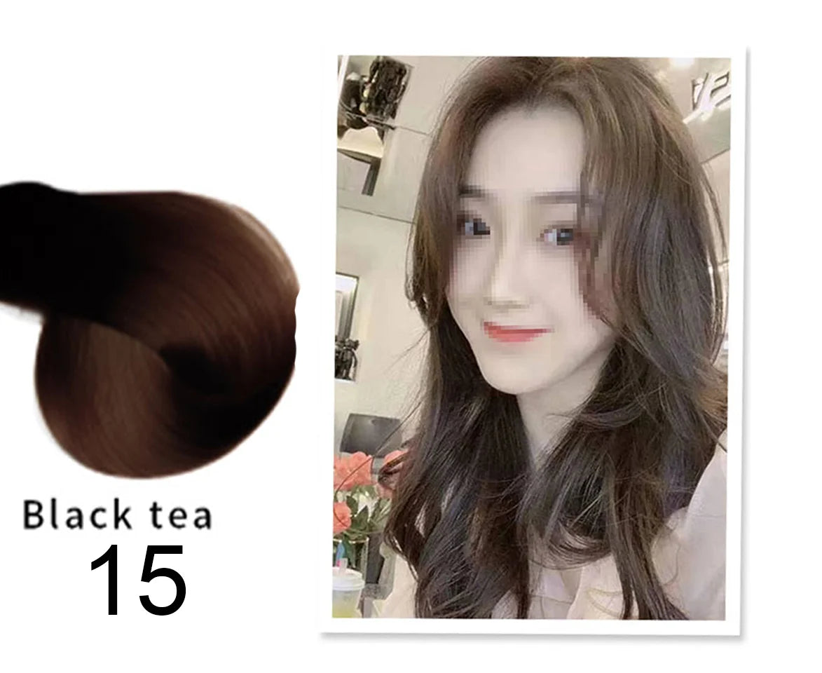 Mokeru Fast Dye Black Shampoo Long Lasting Black Hair Shampoo Organic Permanent Coconut Hair Dye Shampoo for Hair Women Man