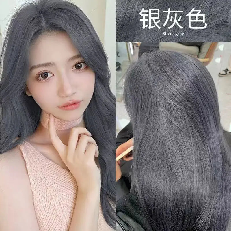 Mokeru Fast Dye Black Shampoo Long Lasting Black Hair Shampoo Organic Permanent Coconut Hair Dye Shampoo for Hair Women Man