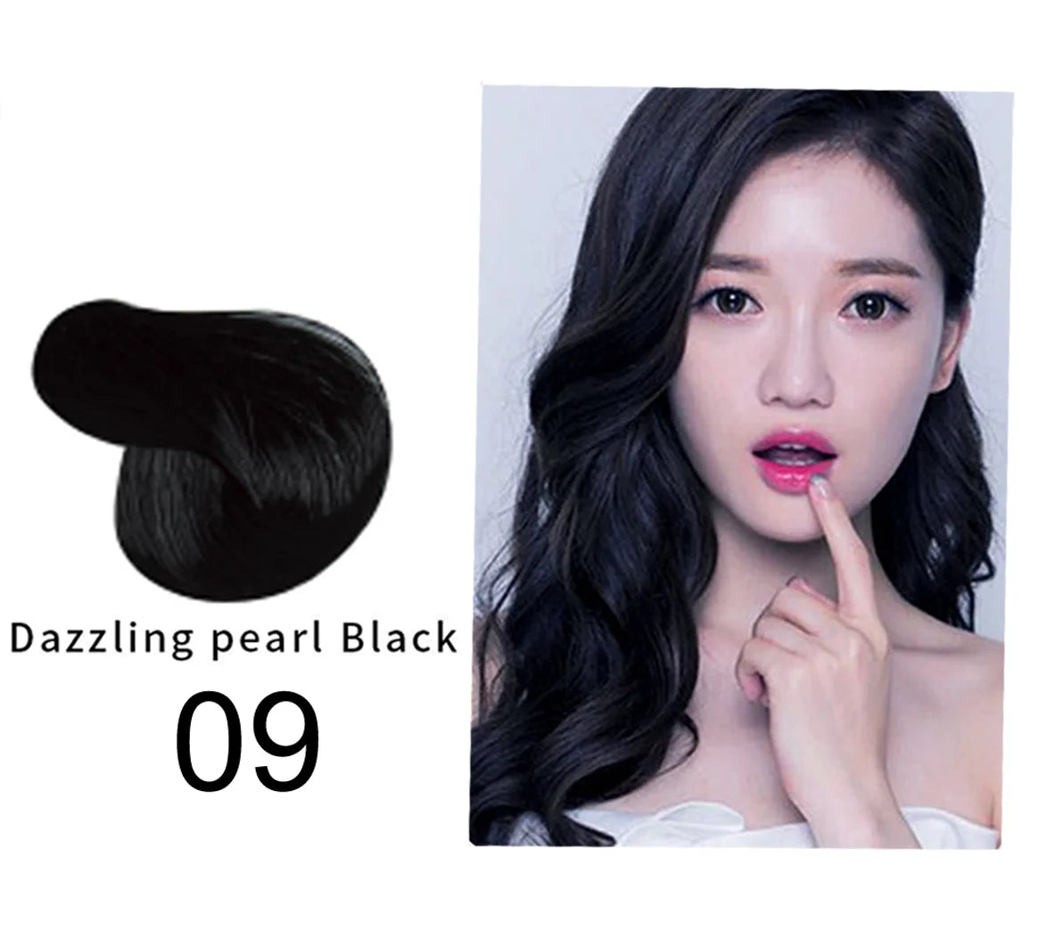 Mokeru Fast Dye Black Shampoo Long Lasting Black Hair Shampoo Organic Permanent Coconut Hair Dye Shampoo for Hair Women Man
