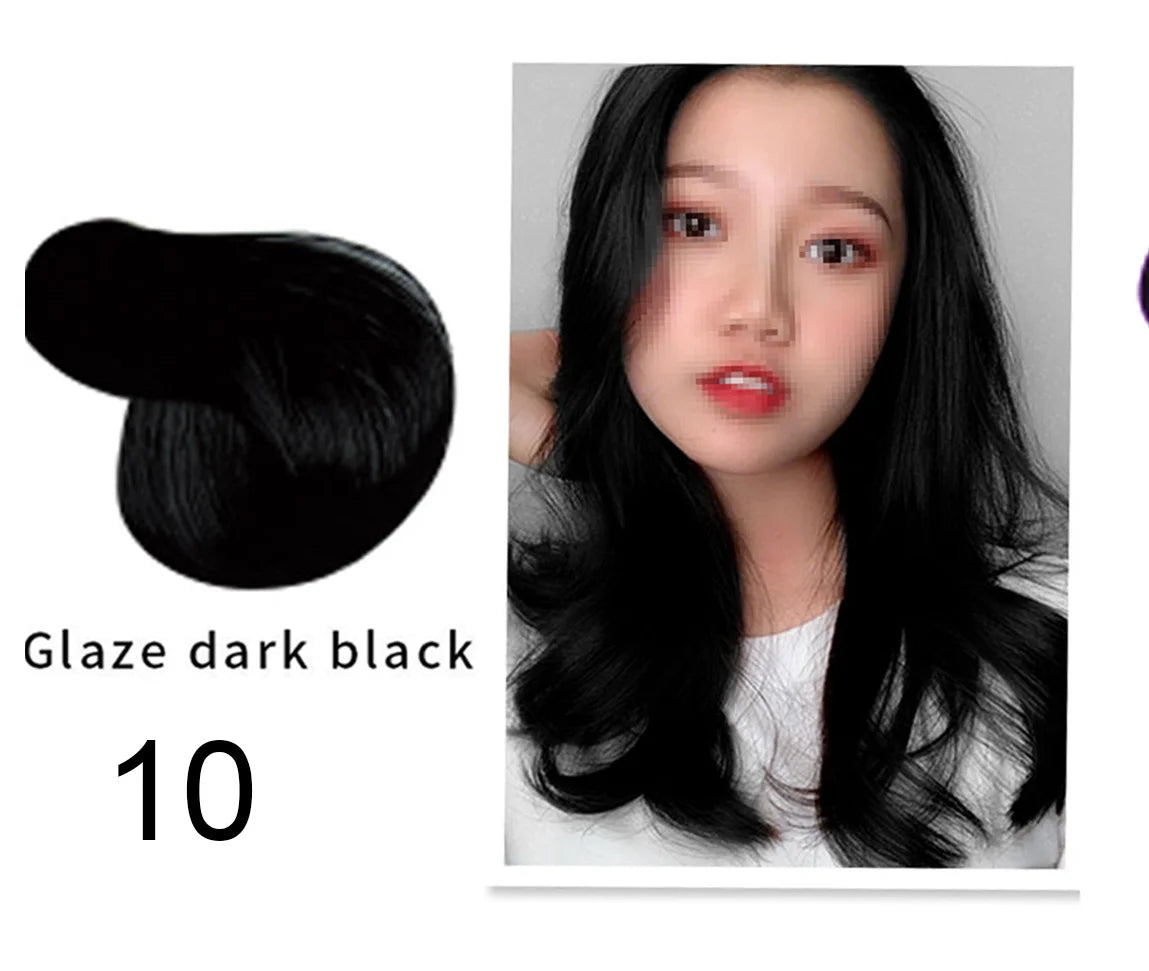Mokeru Fast Dye Black Shampoo Long Lasting Black Hair Shampoo Organic Permanent Coconut Hair Dye Shampoo for Hair Women Man