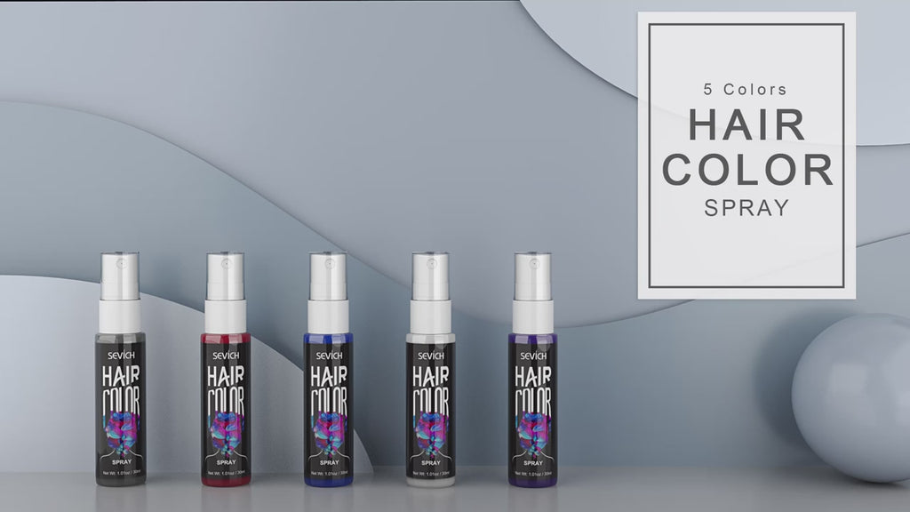 Sevich 8 Colors Hair Color Spray Temporary Hair Dye Cream Washable Disposable Color Hair Spray Unisex Salon Hair Styling Tools
