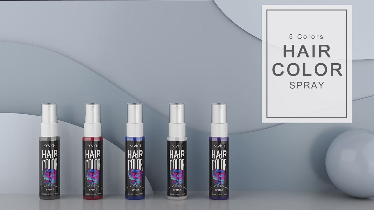Sevich 8 Colors Hair Color Spray Temporary Hair Dye Cream Washable Disposable Color Hair Spray Unisex Salon Hair Styling Tools