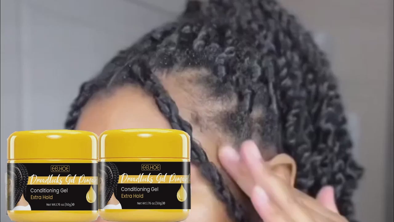 Hair Braiding Gel Styling Control Smooth Long Lasting Styling Braiding Gel Tames Frizz Edges Hair Gel Twist Styling Wax 50g